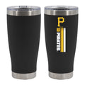 20oz Black SS Tumbler, DP, Let's Go Team Stripe, Pittsburgh Pirates