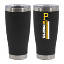 20oz Black SS Tumbler, DP, Let's Go Team Stripe, Pittsburgh Pirates