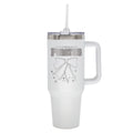  Pirates 40oz Bow White Stainless Steel Colossal Tumbler 