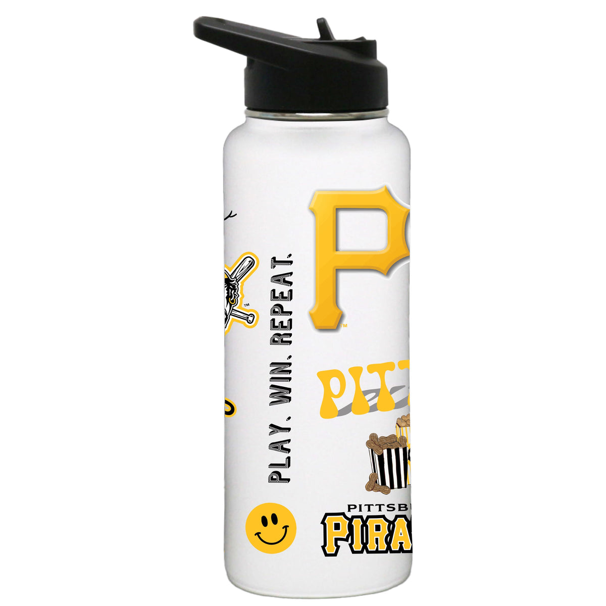 34oz Quencher, White with Loco Design | Pittsburgh Pirates