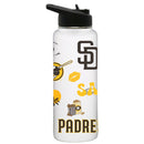 34oz Quencher, White with Loco Design | San Diego Padres