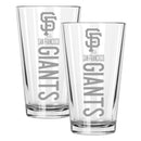 2pk 16oz Pint Glass, ETC, Pinnacle Design, San Francisco Giants