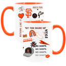 2pk 15oz White Mug with Orange I/C | San Francisco Giants