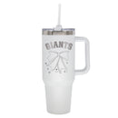  Giants 40oz Bow White Stainless Steel Colossal Tumbler 