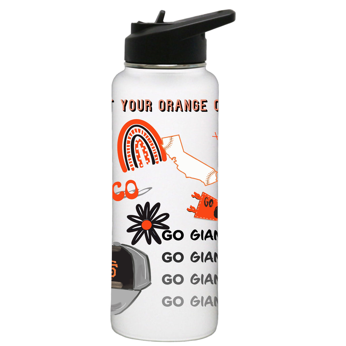 34oz Quencher, White with Loco Design | San Francisco Giants