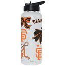  Giants 34oz Bow White Quencher Water Bottle 