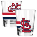 2pk 15oz Dbl Old Fash, DP, Big Stripes, St. Louis Cardinals