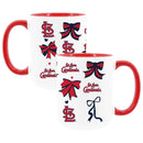  Cardinals 2pk 15oz Bow Coffee Mug 