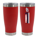 20oz Red SS Tumbler, DP, Let's Go Team Stripe, St. Louis Cardinals
