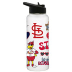 34oz Quencher, White with Loco Design | St. Louis Cardinals