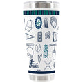 30oz White Stainless Steel Tumbler, Direct Print, Sketchpad Design | Seattle Mariners