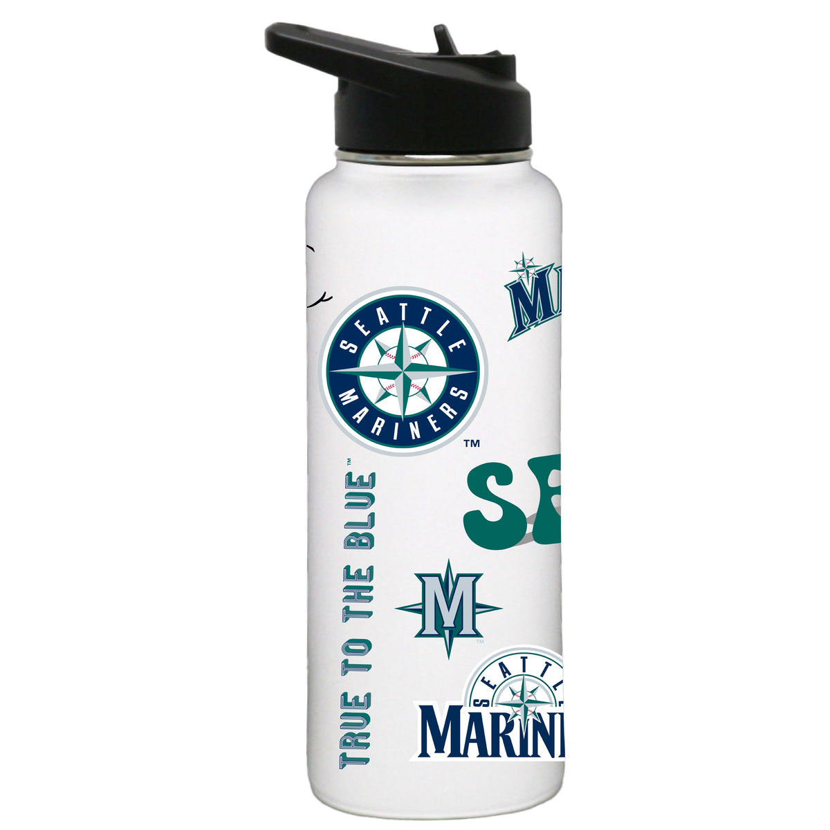 34oz Quencher, White with Loco Design | Seattle Mariners