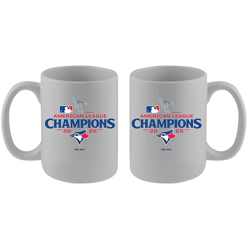 15oz White Mug, MLB American League Champs 2025, Sublimation, Toronto Blue Jays