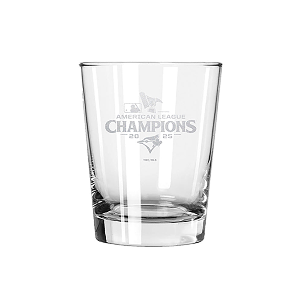 13oz English Hi-Ball Glass, MLB American League Champs 2025, Etched, Toronto Blue Jays