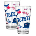 2pk 16oz Pint Glass, Direct Print, Loco Design | Toronto Blue Jays