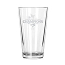 16oz Pint Glass, MLB American League Champs 2025, Etched, Toronto Blue Jays