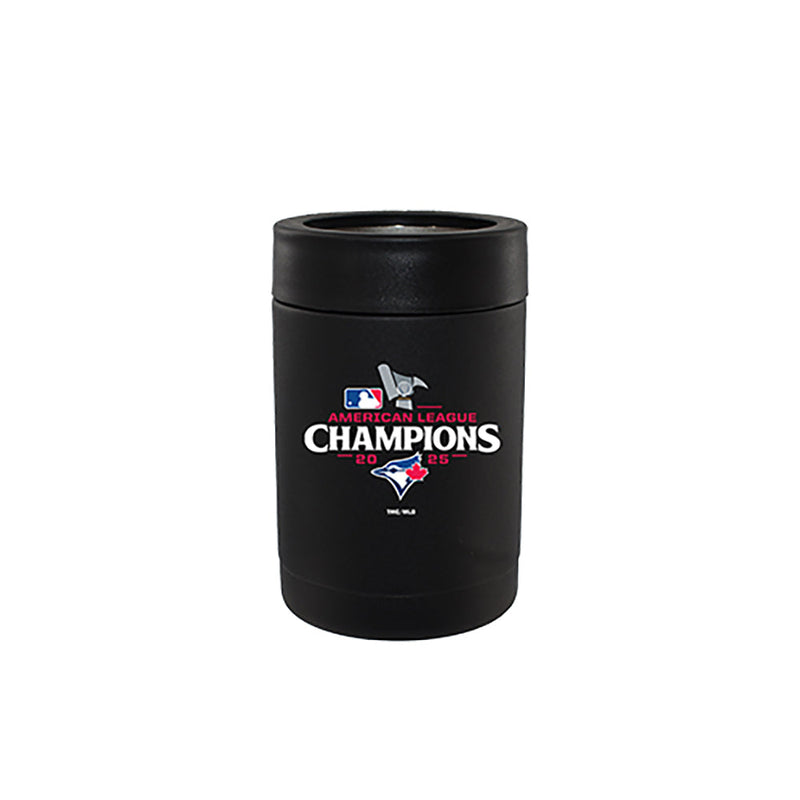 12oz Black Stainless Steel Can Holder, MLB American League Champs 2025, Direct Print, Toronto Blue Jays