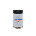 12oz White Stainless Steel Can Holder, MLB American League Champs 2025, Direct Print, Toronto Blue Jays