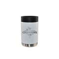 12oz White Stainless Steel Can Holder, MLB American League Champs 2025, Etched, Toronto Blue Jays