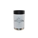 12oz White Stainless Steel Can Holder, MLB American League Champs 2025, Etched, Toronto Blue Jays