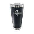 20oz Black Stainless Steel Tumbler, MLB American League Champs 2025, Etched, Toronto Blue Jays