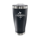 20oz Black Stainless Steel Tumbler, MLB American League Champs 2025, Etched, Toronto Blue Jays