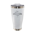 20oz White Stainless Steel Tumbler, MLB American League Champs 2025, Etched, Toronto Blue Jays