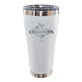 30oz White Stainless Steel Tumbler, MLB American League Champs 2025, Etched, Toronto Blue Jays