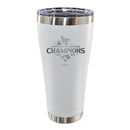 30oz White Stainless Steel Tumbler, MLB American League Champs 2025, Etched, Toronto Blue Jays