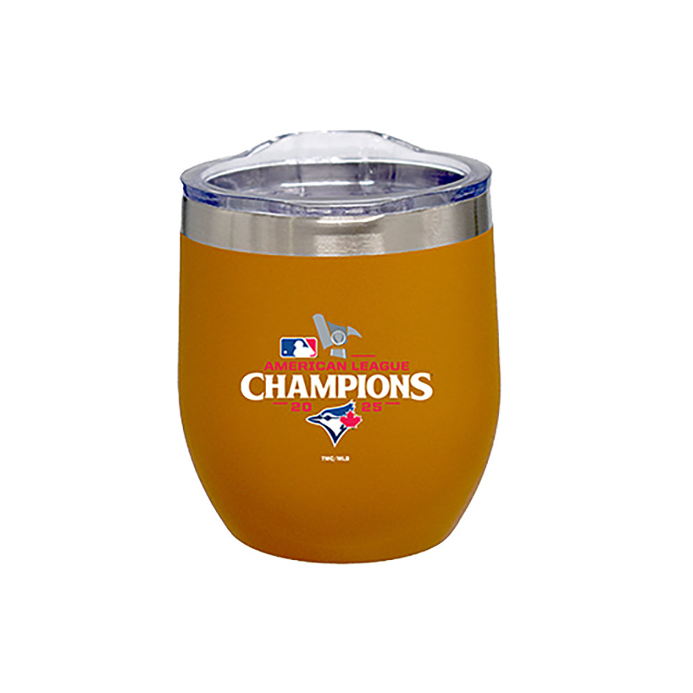 16oz Canyon Stainless Steel Stemless Tumbler, MLB American League Champs 2025, Direct Print, Toronto Blue Jays