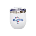 16oz White Stainless Steel Stemless Tumbler, MLB American League Champs 2025, Direct Print, Toronto Blue Jays