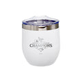 16oz White Stainless Steel Stemless Tumbler, MLB American League Champs 2025, Etched, Toronto Blue Jays