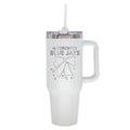  Blue Jays 40oz Bow White Stainless Steel Colossal Tumbler 