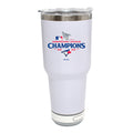 30oz White Bluetooth Tumbler, MLB American League Champs 2025, Direct Print, Toronto Blue Jays