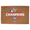 19.5x29.5in Coir Fiber Door Mat, MLB American League Champs 2025, Flatbed Print, Toronto Blue Jays