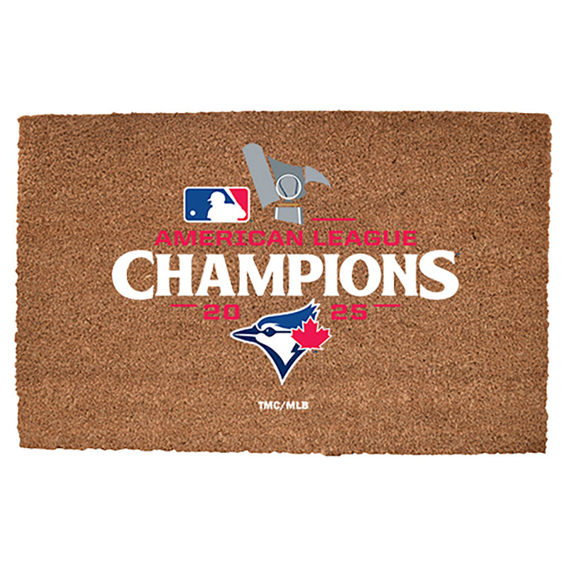 19.5x29.5in Coir Fiber Door Mat, MLB American League Champs 2025, Flatbed Print, Toronto Blue Jays