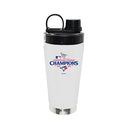 22oz White Stainless Steel Beverage Blender Bottle, MLB American League Champs 2025, Direct Print, Toronto Blue Jays