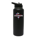 34oz Black Quencher Water Bottle, MLB American League Champs 2025, Direct Print, Toronto Blue Jays
