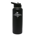 34oz Black Quencher Water Bottle, MLB American League Champs 2025, Etched, Toronto Blue Jays