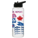 34oz Quencher, White with Loco Design | Toronto Blue Jays