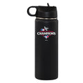 22oz Black Stainless Steel Water Bottle, MLB American League Champs 2025, Direct Print, Toronto Blue Jays