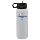 22oz White Stainless Steel Water Bottle, MLB American League Champs 2025, Direct Print, Toronto Blue Jays