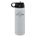 22oz White Stainless Steel Water Bottle, MLB American League Champs 2025, Etched, Toronto Blue Jays