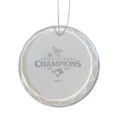 3.25in Round Glass Ornament, MLB American League Champs 2025, Etched, Toronto Blue Jays