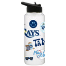 34oz Quencher, White with Loco Design | Tampa Bay Rays
