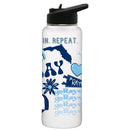 34oz Quencher, White with Loco Design | Tampa Bay Rays