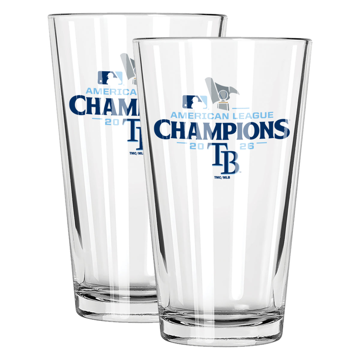 2pk 16oz Pint Glass Set, DP, ALCS 2026, Tampa Bay Rays