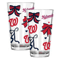  Nationals 2pk 16oz Bow Pint Glass 