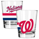 2pk 15oz Dbl Old Fash, DP, Big Stripes, Washington Nationals