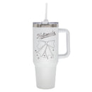 Nationals 40oz Bow White Stainless Steel Colossal Tumbler